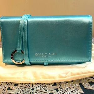 BVLGARI Parfums satin clutch